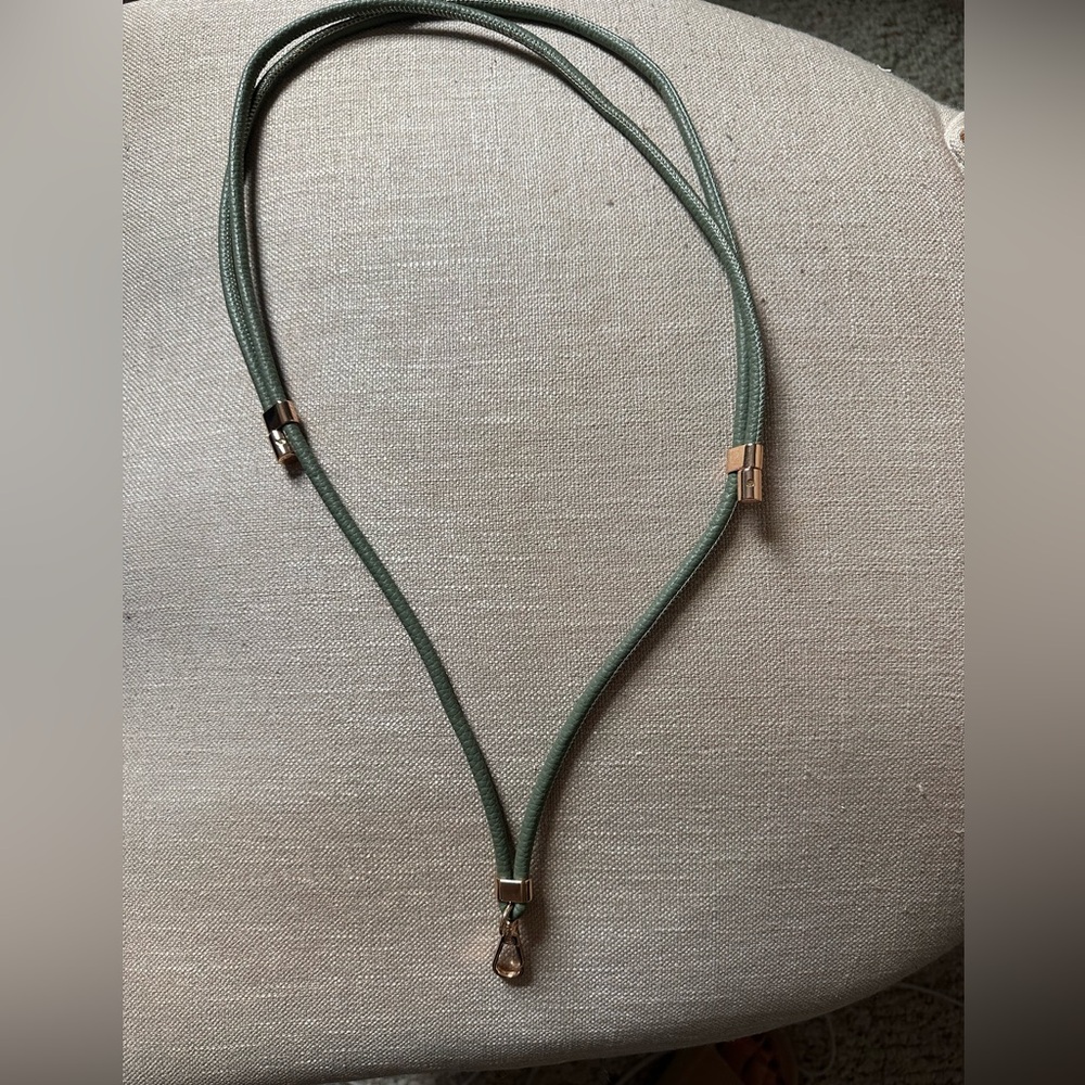 Adjustable Leather Lanyard